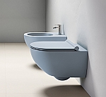 Catalano Sfera 54 New Flush wandcloset diepspoel zonder spoelrand mat blauw 1VSF54RAS Inclusief toiletbril